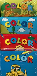 Picture of Zestaw dla chłopców. 4 Kolorowanki zielone