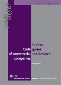 Picture of Code of Commercial Companies Kodeks spółek handlowych wydanie polsko - angielskie
