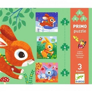Obrazek Puzzle - 3 plansze Króliki