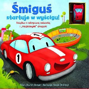 Picture of Śmiguś startuje w wyścigu Książka z nakręcaną zabawką i magicznymi drogami