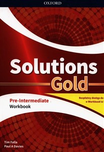 Picture of Solutions Gold Pre-Intermediate Workbook z kodem dostępu do wersji cyfrowej e-Workbook