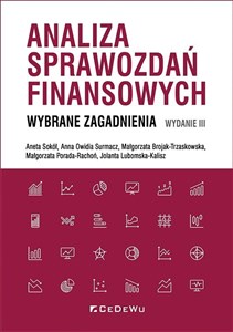 Obrazek Analiza sprawozdań finansowych Wybrane zagadnienia