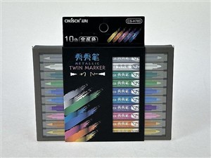 Obrazek Flamastry dwustronne 10 kolorów