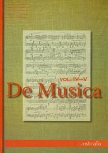 Picture of De musica vol. IV-V