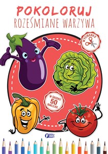 Obrazek Pokoloruj roześmiane warzywa