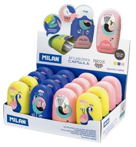 Picture of Temperówko-Gumka Capsule Peacock (16szt) MILAN