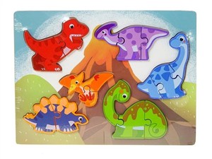 Obrazek Układanka puzzle dinozaury