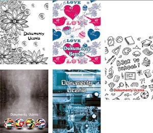 Obrazek Okładka na dokumenty ucznia z nadrukiem MIX