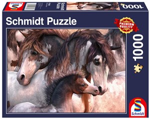 Obrazek Puzzle 1000 Konie Pinto