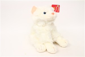 Picture of Pluszowy kot siedzący biały