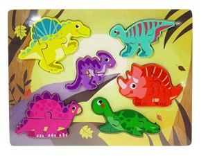 Obrazek Układanka puzzle dinozaury