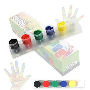 Obrazek Farby do malowania rękami 20ml 6 kolorów