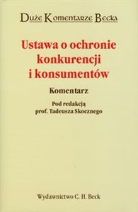 Obrazek Ustawa o ochronie konkurencji i konsumentów Komentarz