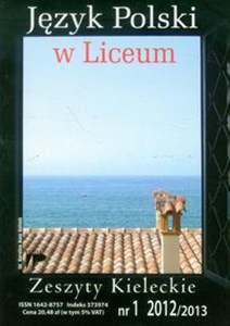 Picture of Język Polski w Liceum Zeszyty Kieleckie 2012/2013 numer 1