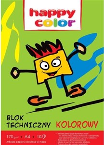 Picture of Blok techniczny A4 10 kartek kolor Happy Color