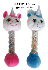 Picture of Jednorożec grzechotka 20cm MIX