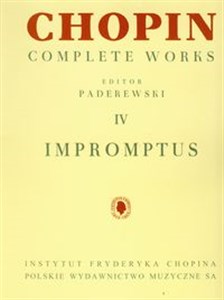 Picture of Chopin Complete Works IV Impromptus