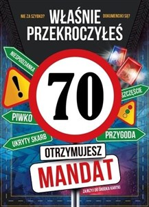 Obrazek Karnet Urodziny 70