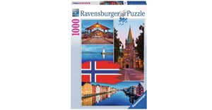 Obrazek Puzzle 1000 Kolaż Trondheim