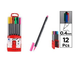 Obrazek Cienkopis 0.4mm 12 kolorów