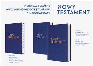 Obrazek Nowy Testament z infografikami Skład dwułamowy wersja srebrna