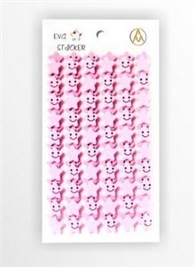 Obrazek Stiker Gwiazdka piankowy jasny róż