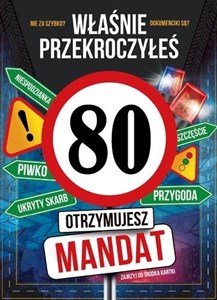 Obrazek Karnet Urodziny 80