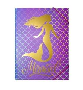Obrazek Teczka A4 fioletowa Mermaid