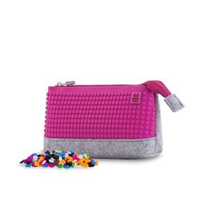 Obrazek Piórnik na suwak PIXIE CREW z różowym panelem