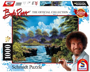 Picture of Puzzle 1000 Bob Ross, Wodospad w dolinie