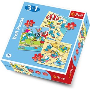 Picture of Puzzle 3w1 Smerfne harce