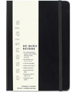 Picture of Notatnik Ess duży Czarny Kropki