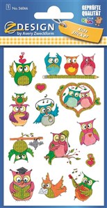 Picture of Naklejki brokatowe - Sowy