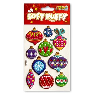 Obrazek Naklejki puffy Christmas Balls