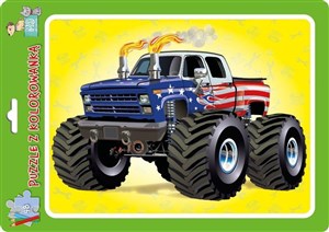 Picture of Puzzle w ramce z kolorowanką. Monster truck