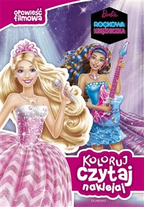 Picture of Barbie Rockowa księżniczka Koloruj czytaj naklejaj