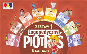 Obrazek Logopedyczny Piotruś Zestaw 1 Memory 8 talii kart na głoski: SZ Ż CZ DŻ S Z C DZ