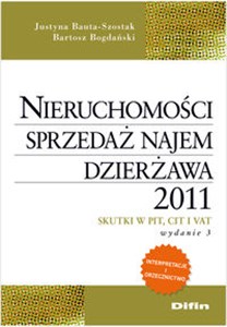 Obrazek Nieruchomości Sprzedaż najem dzierżawa 2011 Skutki w PIT, CIT i VAT