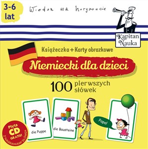 Obrazek Niemiecki dla dzieci 100 pierwszych słówek Książeczka + Karty obrazkowe