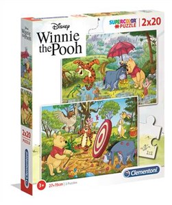 Obrazek Puzzle Supercolor 2x20 Winnie the Pooh