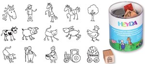 Picture of Zestaw stempli drewnianych gospodarstwo