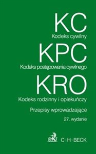 Picture of Kodeks cywilny Kodeks postępowania cywilnego Kodeks rodzinny i opiekuńczy Przepisy wprowadzające