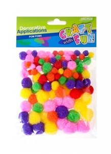 Picture of Ozdoba dekoracyjna kolorowe pompony 100el