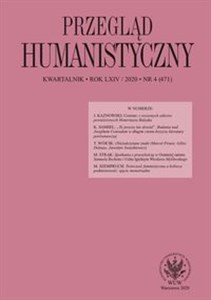 Obrazek Przegląd Humanistyczny 4(471)/2020