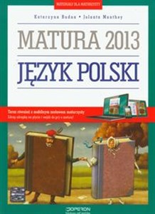 Picture of Język polski Materiały dla maturzysty Matura 2013 Poziom podstawowy i rozszerzony