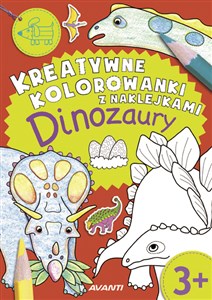 Obrazek Kreatywne kolorowanki z naklejkami Dinozaury Zeszyt 6