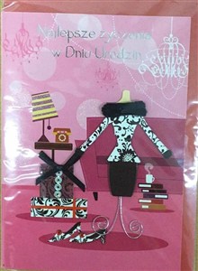 Picture of Karnet urodziny B6 Premium 12 + koperta