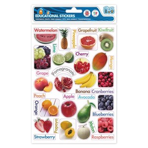 Picture of Naklejki edukacyjne owoce