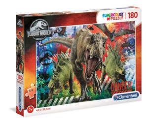 Picture of Puzzle 180 super kolor Jurassic world 29106