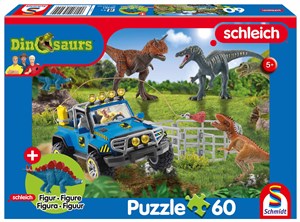 Picture of Puzzle 60 SCHLEICH Dinozaury + figurka 112296